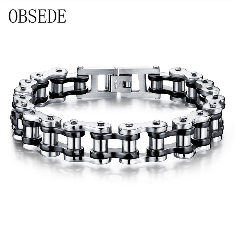 Punk Men Bracelet Biker Motorcycle Chain