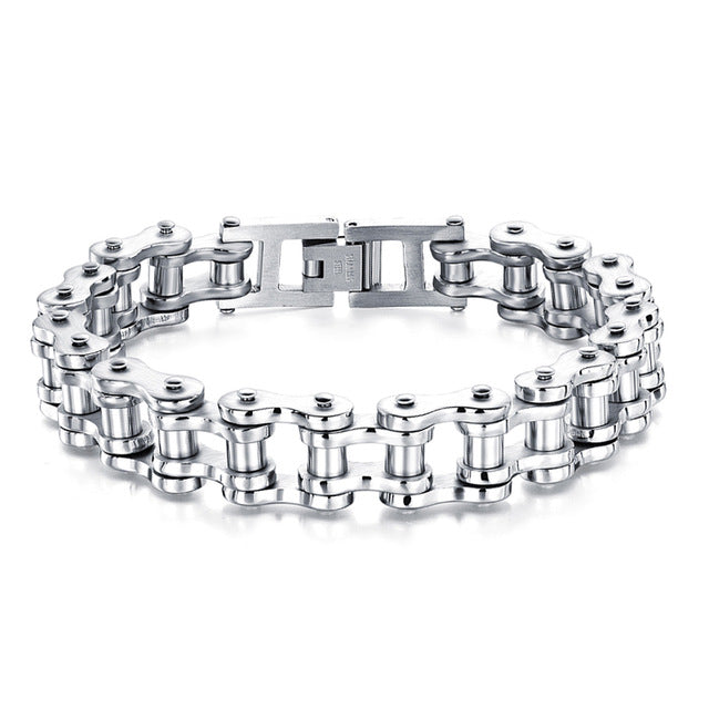 Punk Men Bracelet Biker Motorcycle Chain