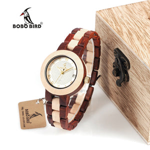 BOBO BIRD  Two-tone Wooden Watch