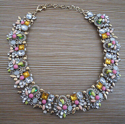 Rhinestone Flower Necklaces